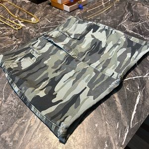 Express Camo Mini Skirt